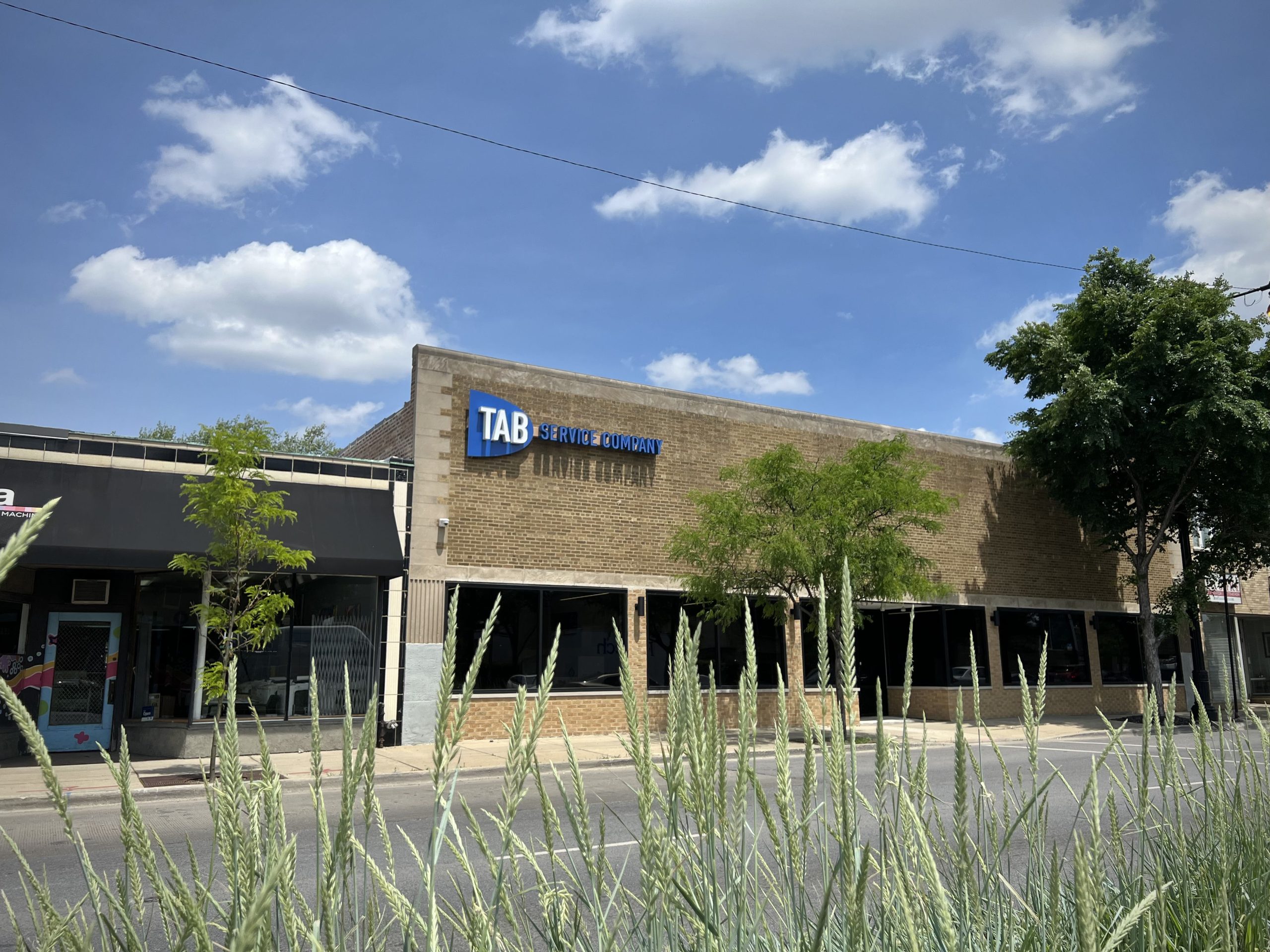 Tab Service Company document scanning facility in Chicago - 6846 W North Ave building exterior